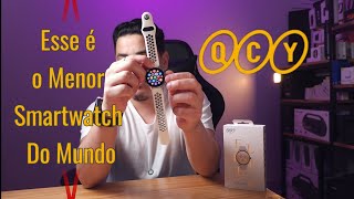 Menor Smartwatch Qcy Watch ELITE Review Completo [upl. by Brigette]