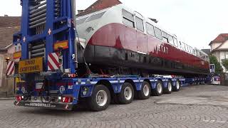 Convoi Olivry Transports Autorail Bugatti de 32t vidéo02 Copyright Manugo [upl. by Sherl]