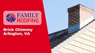 Brick Chimney in Arlington VA  Family Roofing [upl. by Eelymmij]