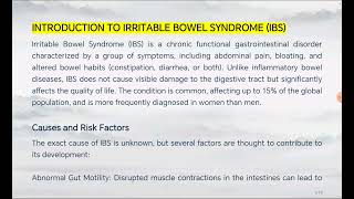 Irritable Bowel Syndrome  Causes amp Risk Factor  Sign amp Symptoms  Diagnosis  Management [upl. by Elamor]