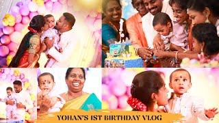 🎉😍YOHANS 1ST BIRTHDAY CELEBRATION VLOG🎊 முதல் பிறந்தநாள் கொண்டாட்டம்😍 VLOG🎉Ammasamayalrecipes [upl. by Ulrike695]