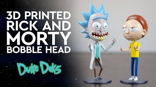 3D Printed Rick and Morty Bobble Head  EP Smartmaterials  3DFilamentoes [upl. by Joselyn983]