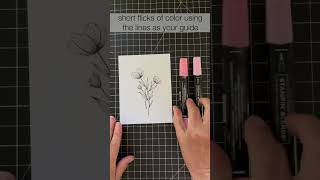 Add Quick Color with Stampin Blends  A Stampin Pretty 1 Minute to WOW Video cardmaking [upl. by Nawek761]