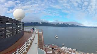 Alaska Seward Cruise Ship 3 360 VR 8K [upl. by Liva]