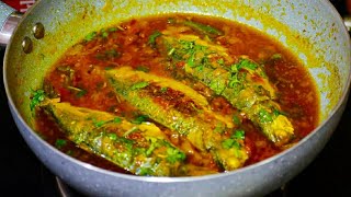 Mackerel Fish recipe  Simple Bangda Fish Curry [upl. by Orlan61]