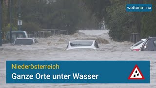 Ganze Orte in Niederösterreich stehen unter Wasser [upl. by Durgy373]