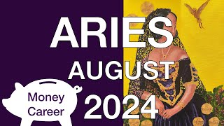 ♈️ Aries August 2024 💰 Hello Answer the Call 💰Money Career Finance Tarot Reading [upl. by Liw]