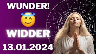 WIDDER ♈️⭐️ EIN WUNDER FÜR DICH 😱 Horoskop  13Januar 2024 widder tarot [upl. by Nogas]