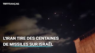 Des centaines de missiles iraniens ont été observés dans le ciel d’Israël mardi soir [upl. by Pelson775]