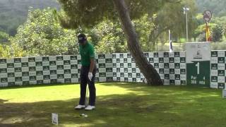 Sergio Garcia y Manassero salida hoyo 1 2ª Jornada Castello Masters 2011m4v [upl. by Reina]