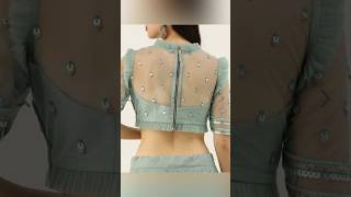 Netted Saree Blouse Beautyfull blouse Designshortsvideoviral [upl. by Enyawd741]