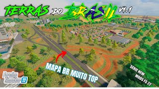 🛑 Apresentando Mods Mapa Terras do Brasil para PCMAC  mapaterrasdosbrasilfs22 mapasfs22 [upl. by Nuli]