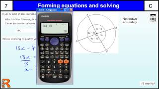 Forming and solving equations angles GCSE Maths revision Exam paper practice amp help [upl. by Gautious654]