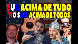 PATRIOTA NÃOBINÁRIO Rodrigo NEOCONstantino dá show de viralatismo ao celebrar seu amor aos EUA [upl. by Ahseen]