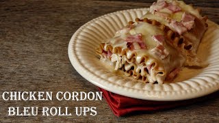 Chicken Cordon Bleu Roll Ups  Comfort food x10 [upl. by Urias995]