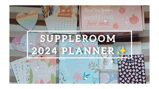 SUPPLEROOM 2024 PLANNER✨  Unboxing  Flip through  Dated Planner  2024 Planner India [upl. by Salohcin]