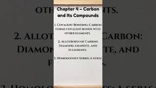 CBSE Class 10 Chemistry Carbon and Its Compounds  Key Points [upl. by Nneb]