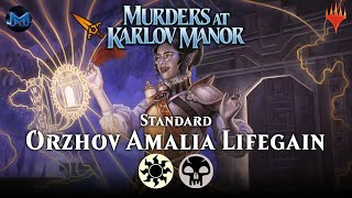 ⚪⚫ Orzhov Amalia Lifegain  Murders at Karlov Manor MKM Standard Magic the Gathering Arena Bo1 [upl. by Trebma898]