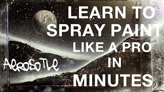 BEGINNER SPRAY PAINT ART TUTORIAL [upl. by Lindsy]