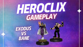 HeroClix  Gameplay  Exodus vs Bane [upl. by Lizbeth882]