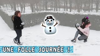 UNE FOLLE JOURNÉE  Bataille de boules de neiges et Slime  Family Vlog [upl. by Jezabelle]