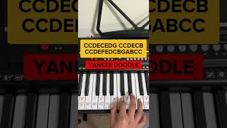 Yankee Doodle Easy Piano Tutorial [upl. by Alyac210]