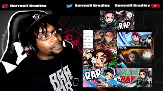 TANJIRO RAPS   WHO DID IT BEST  Rustage Daddyphatsnaps Fabvl NLJ amp more  DB Reaction [upl. by Anahoj]