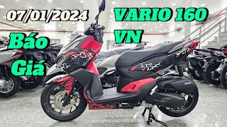 Báo giá VARIO 160 Honda VN mới nhất hôm nay 07012024 tại head Huỳnh Bạch Tùng Khải Phạm vario160 [upl. by Jurgen]