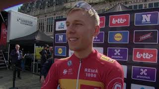 Tobias Halland Johannessen  Interview at the start  De Brabantse Pijl 2024 [upl. by Bret]