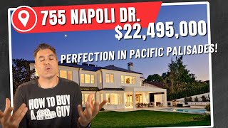 Living in Pacific Palisades  Home For Sale  755 Napoli Dr  22495000 [upl. by Jelsma]