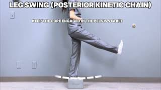 Leg Swing Posterior Kinteic Chain [upl. by Inattyrb]