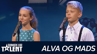 Alva og Mads  Danmark har talent  Audition 1 [upl. by Colbye]