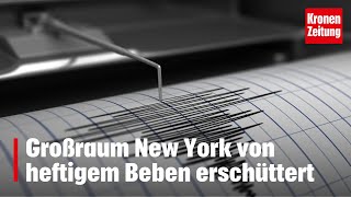 Großraum New York von heftigem Beben erschüttert  kronetv NEWS [upl. by Daniell]