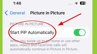 What is Start PiP Automatically in iPhone ios 17 [upl. by Eelyrehc2]