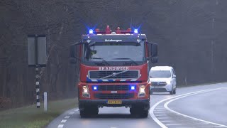 Brandweer Driebergen WT 095169 met spoed naar een woningbrand in Den Dolder [upl. by Elnora893]