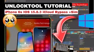 IPhone 6s iOS 1583 ICloud Bypass with Sim working 100 By UnlockTool ICloud Locked to owner 😭FREE [upl. by Esilrahc]