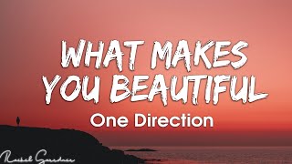 One Direction  What Makes You Beautiful Lyrics [upl. by Uok]