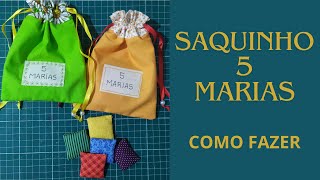 Saquinho 5 Marias [upl. by Arch]