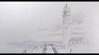 Quick Sketch of a Lighthouse [upl. by Amanda]