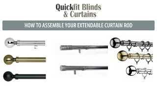 How to Assemble Quickfit Curtain Rods and Poles [upl. by Drofub7]