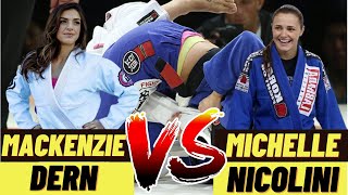 MACKENZIE DERN vs MICHELLE NICOLINI  UFC vs ONE FC Greatest Female BJJ Match ever [upl. by Akemehs638]