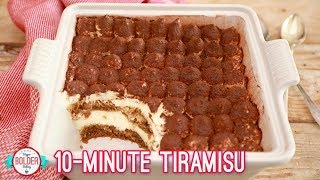 Easy 10 Minute Tiramisu  Bigger Bolder Baking [upl. by Hyams]