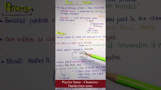 Chemistry  Lec2  Atoms amp Molecules  General Science  Handwritten notes  An Aspirant [upl. by Hammerskjold]