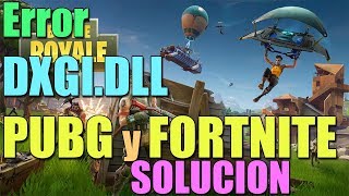 Error C\Windows\System32\dxgidll PUBG I Error DXGIdll FORTNITE y PUBG I 3 SOLUCIONES 2024 [upl. by Beaner]