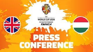 Great Britain v Hungary  Press Conference  FIBAWWC 2026 PreQualifying Tournament [upl. by Grishilda]