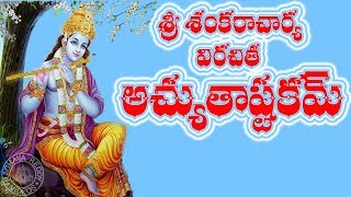 ACHYUTASTAKAM WITH TELUGU LYRICS amp MEANING [upl. by Tymes]