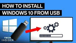 How To Install Windows 10 From USB 2022 [upl. by Farny]