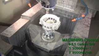 M140X1 Machining example Aluminium [upl. by Mika]