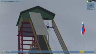 Deluxe Ski Jump 4 Long jumps and fails 245m Planica [upl. by Roee307]