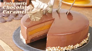 Entremets CHOCOLAT CARAMEL  Gâteau au Chocolat Ultra Gourmand [upl. by Hinckley]